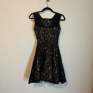 Black lace dress